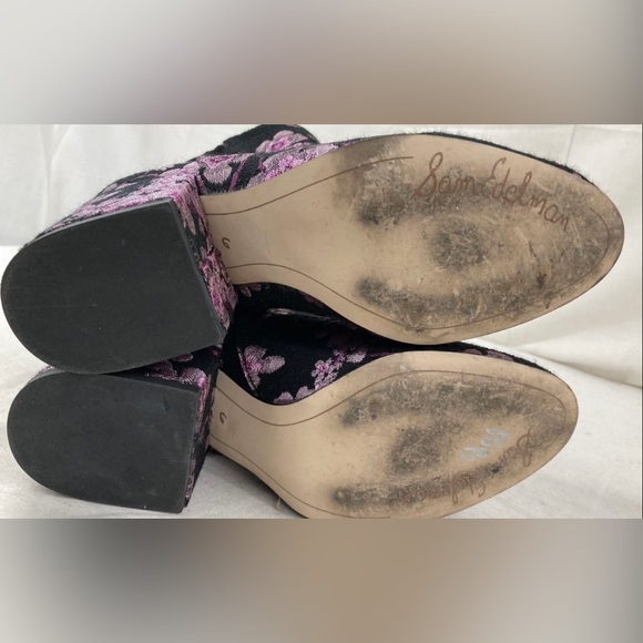 Taye Floral Brocade Ankle Boots - Picture 4 of 5